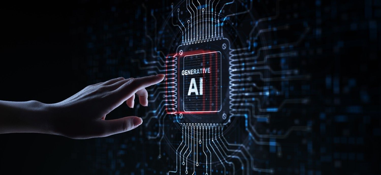 AI-powered marketing dashboard with data charts