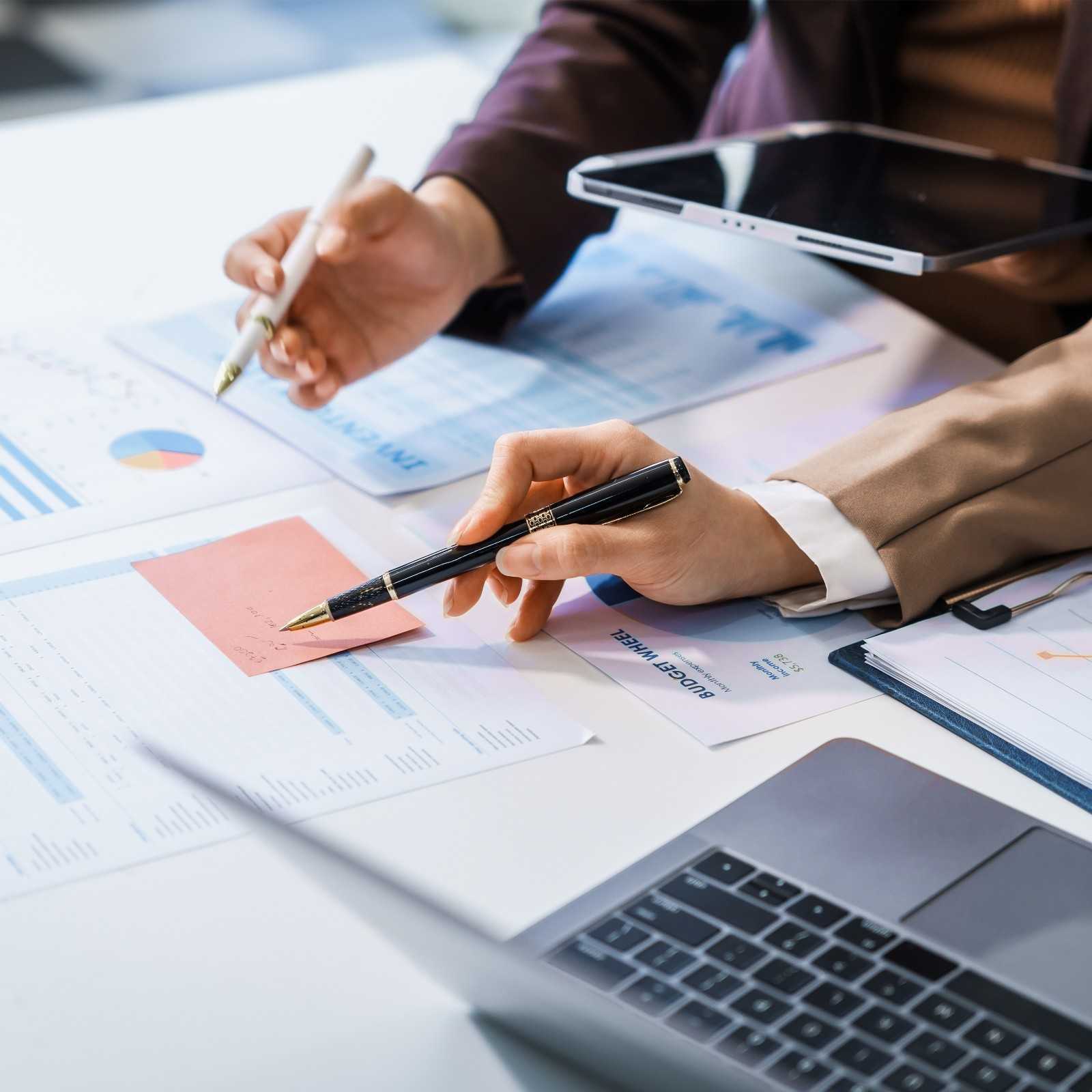 Brand strategist presenting market research findings